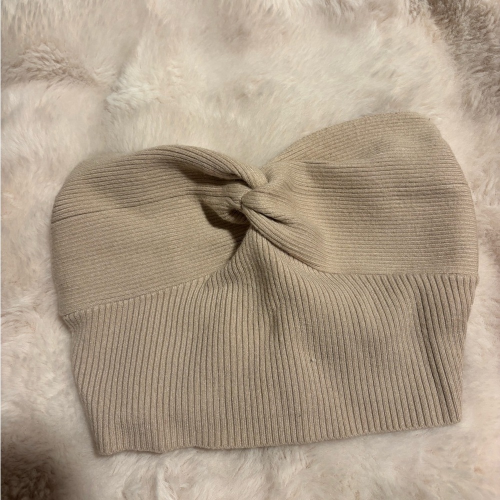 Princess Polly Knit Twist Crop Top